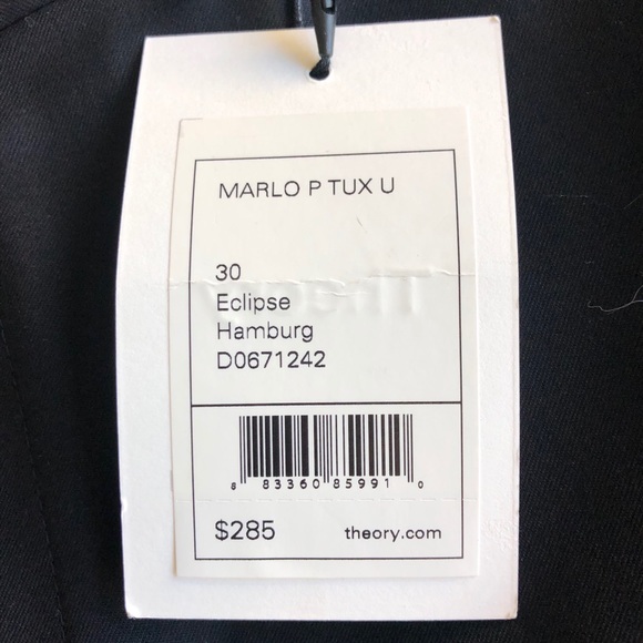 Marlo Tuxedo Wool Pant in Eclipse Navy Blue - Picture 8 of 11